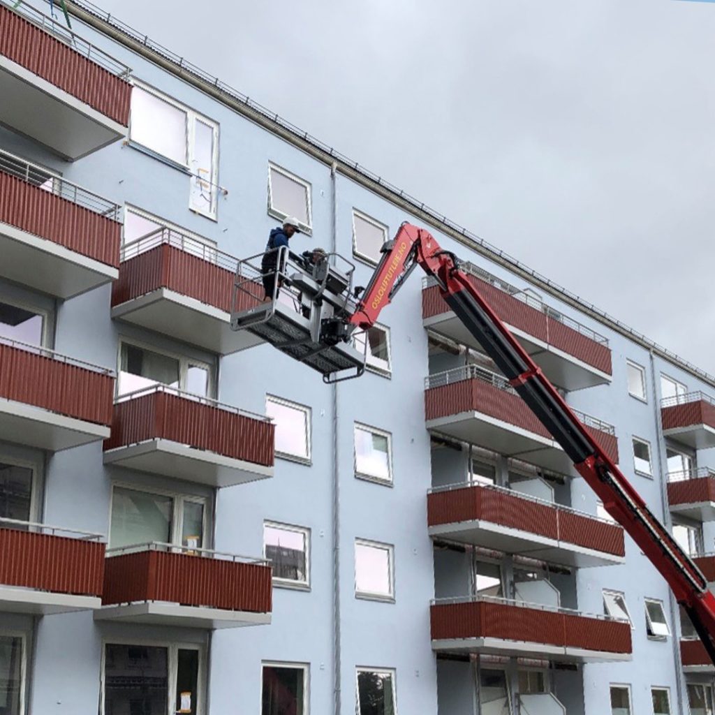 Balkongrehabilitering på borettslag i Oslo, utført av Front Entreprenør